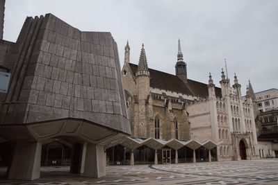 Low angle view of historical building against sky