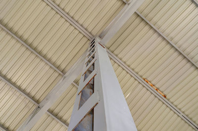 Ceiling of large factory building. industrial background