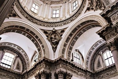 Low angle view of ceiling of building