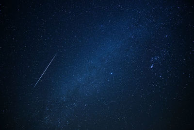 Low angle view of stars in sky