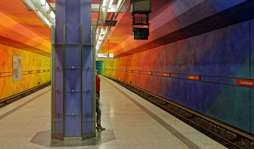 Train at railroad station