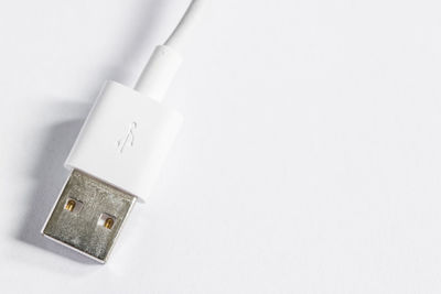 Close-up of paper over white background