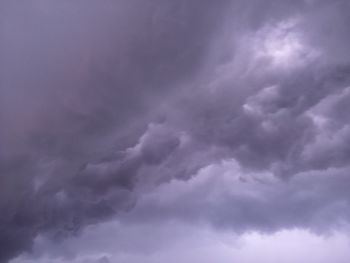 Low angle view of storm clouds in sky