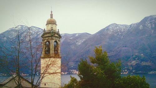 Low angle view of cathedral against clear sky