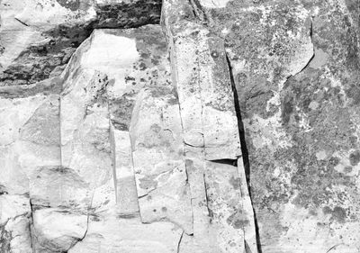 Full frame shot of rocks on wall