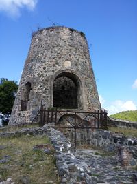 Low angle view of castle against sky