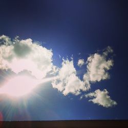 Low angle view of cloudy sky