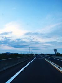 Highway against sky