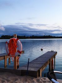 View of sunset at the banter see in wilhelmshaven