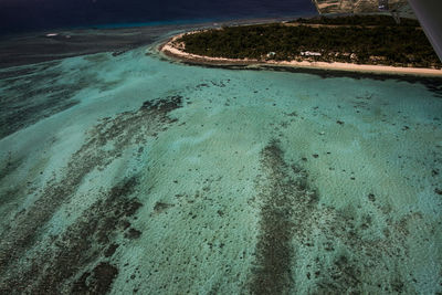 Aerial view of beach