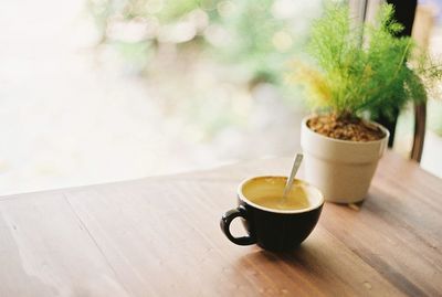 Close-up of drink on table