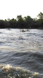 Scenic view of river against sky