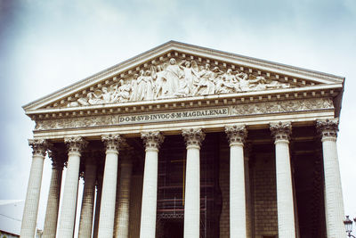 Low angle view of historical building