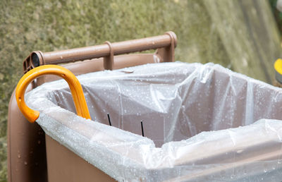 Close-up of plastic bag