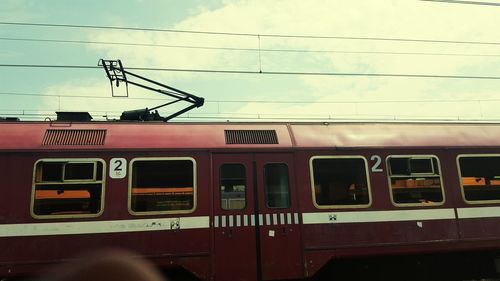 Railroad tracks against sky