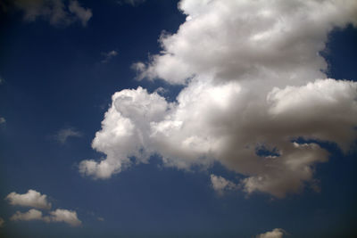Low angle view of clouds in sky
