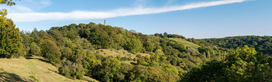 Scenic view of land against sky