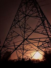 Low angle view of power lines