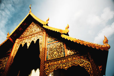 Low angle view of temple