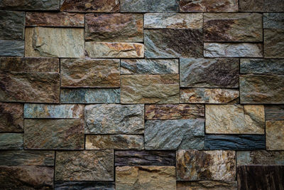 Full frame shot of stone wall