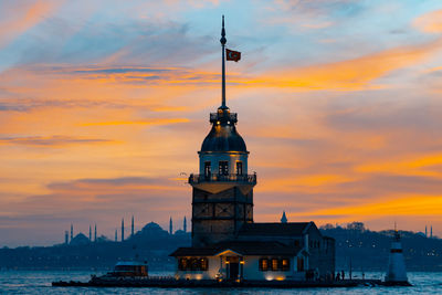 Maiden's tower at sunset