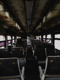 Interior of train