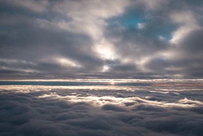 Scenic view of cloudscape during sunset