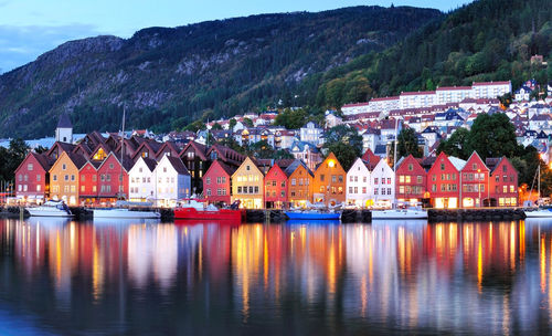 View of city at waterfront