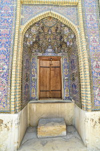 View of ornate door in building