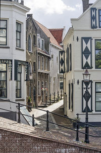 Curving alley in old town schiedam
