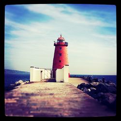 Lighthouse on beach