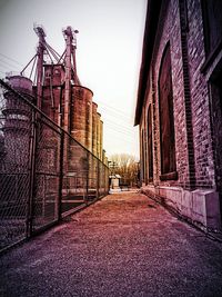 Walkway along buildings