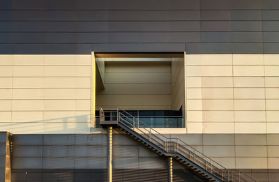 Low angle view of staircase in building