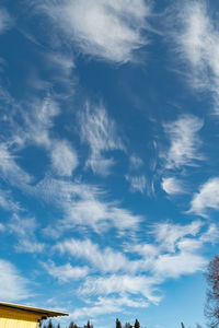 Einsiedeln area, canton schwyz, switzerland, february 20, 2023 interesting cloud shapes in the sky 