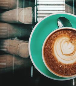 Close-up of coffee on table