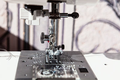 Sewing machine mechanism . equipment of professional tailoring