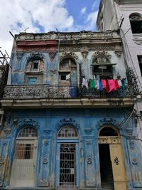 Low angle view of building against sky