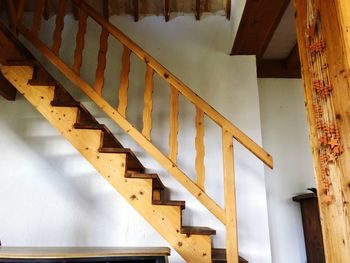 Low angle view of staircase in building