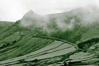 Scenic view of mountains