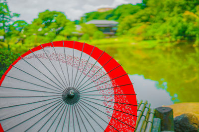 Close-up of umbrella