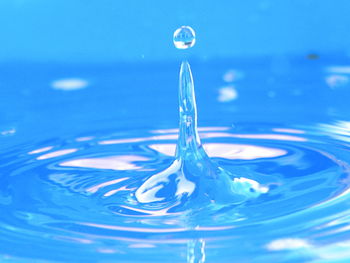 Close-up of bubbles in water