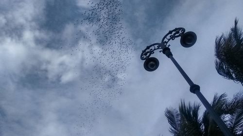 Low angle view of cloudy sky