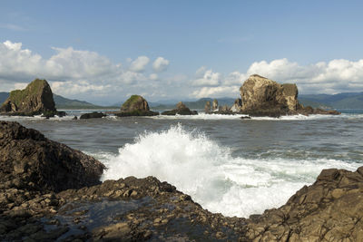 Scenic view of sea against sky