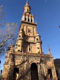 Low angle view of historical building against sky