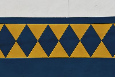 Close-up of yellow wall