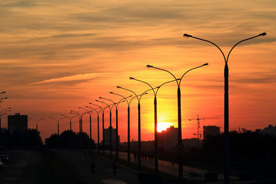 Sunrise sunset minsk belarus 