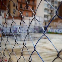 Close-up of chainlink fence