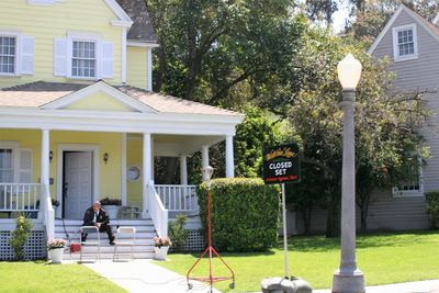 Man outside house