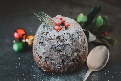 Close-up of sweet food on table