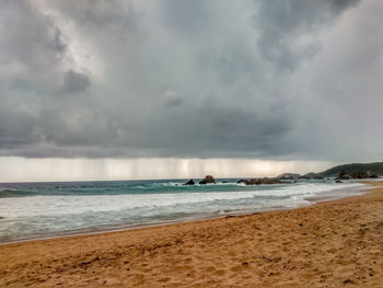 Scenic view of sea against sky